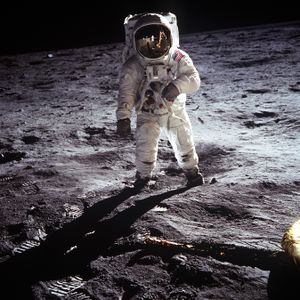 Buzz Aldrin en la luna. O no?