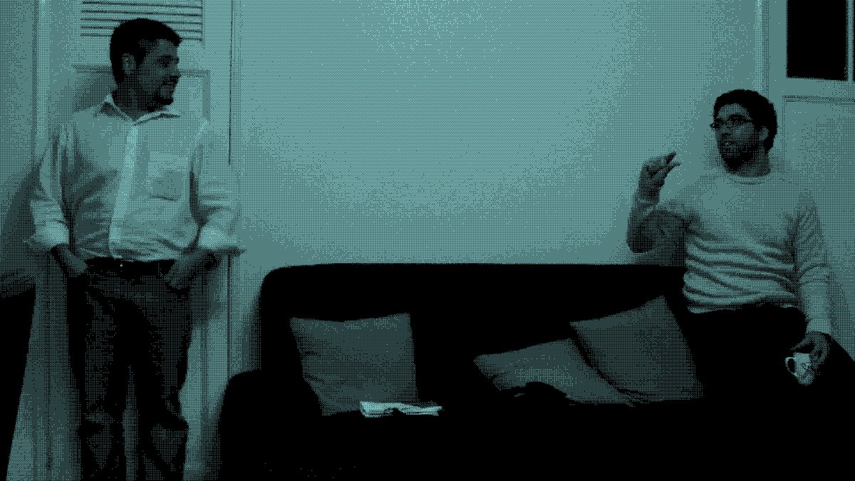 Alberto Cerda y el suscrito en las oficinas de Derechos Digitales, circa 2007